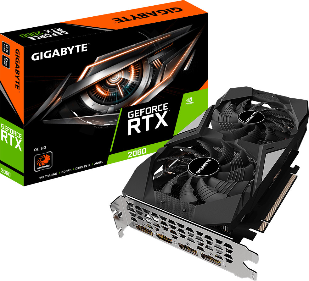 Gigabyte GeForce RTX 2060 D6 6G (rev. 2.0) (GV-N2060D6-6GD)