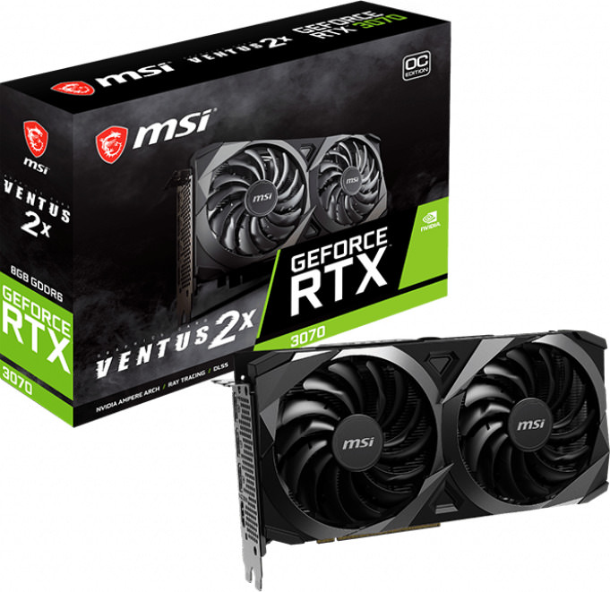 MSI GeForce RTX 3070 8GB Ventus 2X OC LHR (V390-280R)