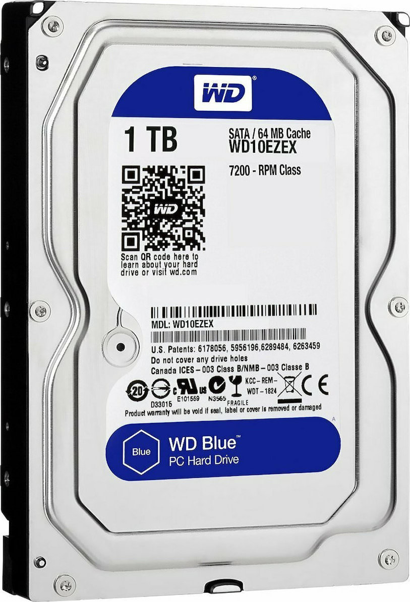Western Digital Caviar Blue 1TB 3.5″ SATA ΙΙΙ (WD10EZEX)