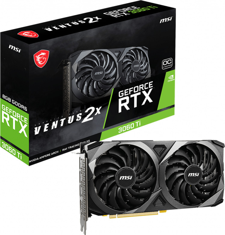 MSI Geforce RTX 3060 Ti Ventus 2X 8GB OCV1 LHR