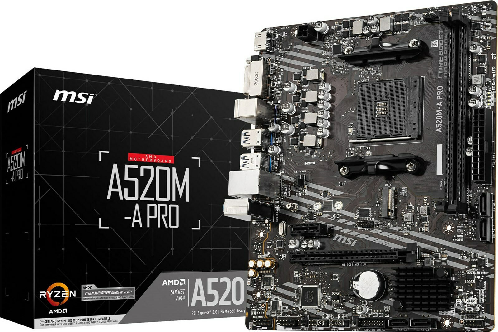 MSI Motherboard A520M-A Pro