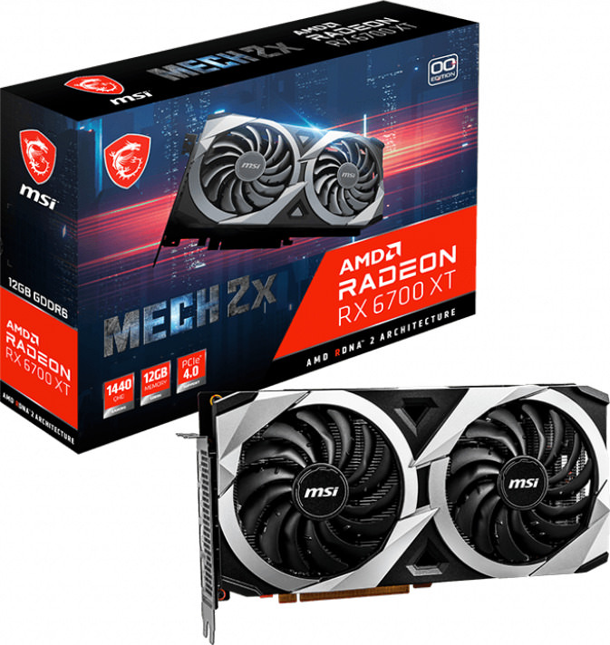 MSI Radeon RX 6700 XT MECH 2X OC 12GB GDDR6