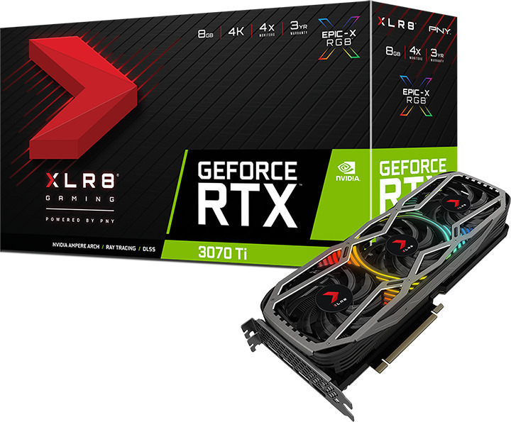 PNY GeForce RTX3070 Ti 8GB XLR8 TRIPLE FAN VCG3070T8TFXPPB EU