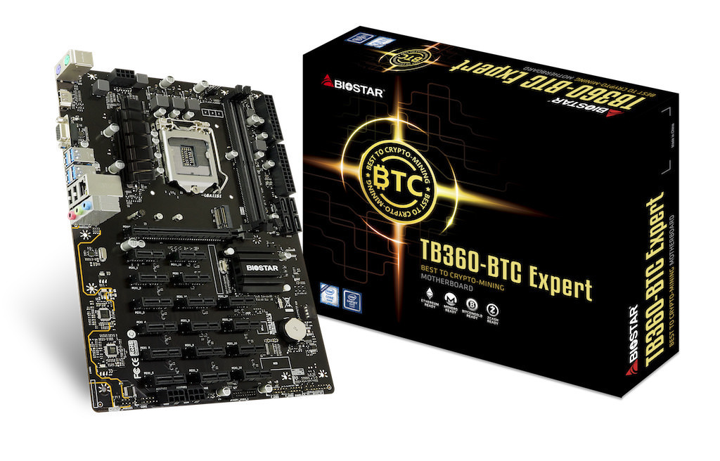 Biostar Motherboard TB360 BTC Expert