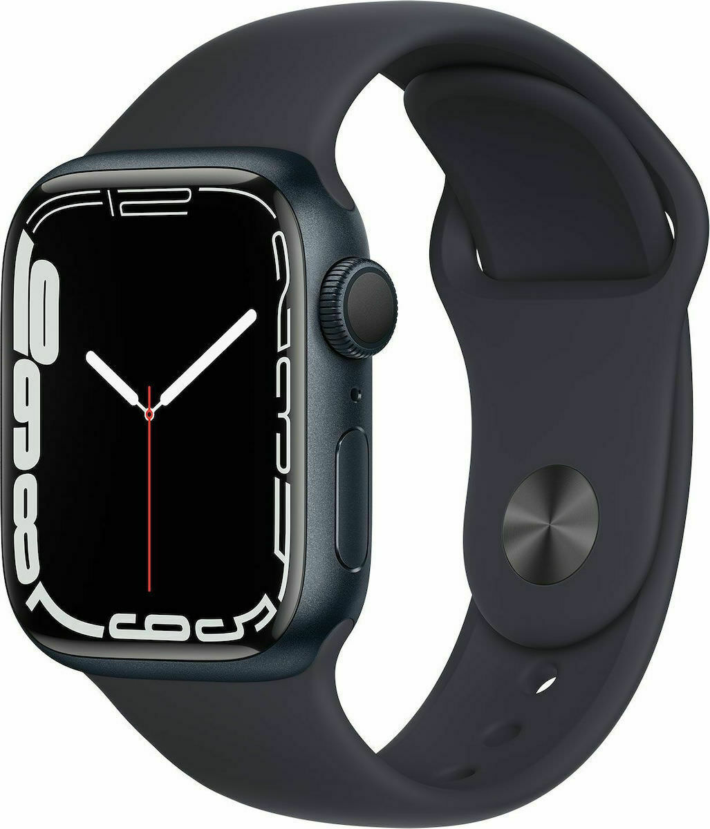 Apple Watch Series 7 GPS 45mm Midnight Alu Mid Sport Band EU