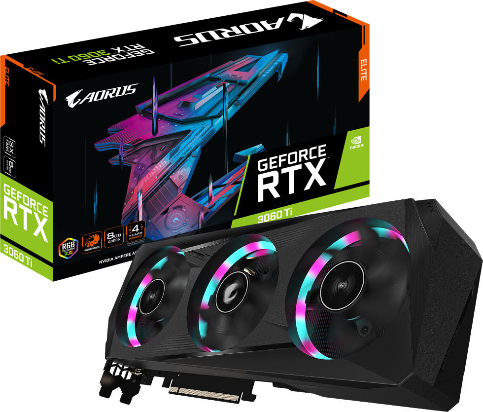 Gigabyte GeForce RTX 3060TI AORUS ELITE 8GB LHR