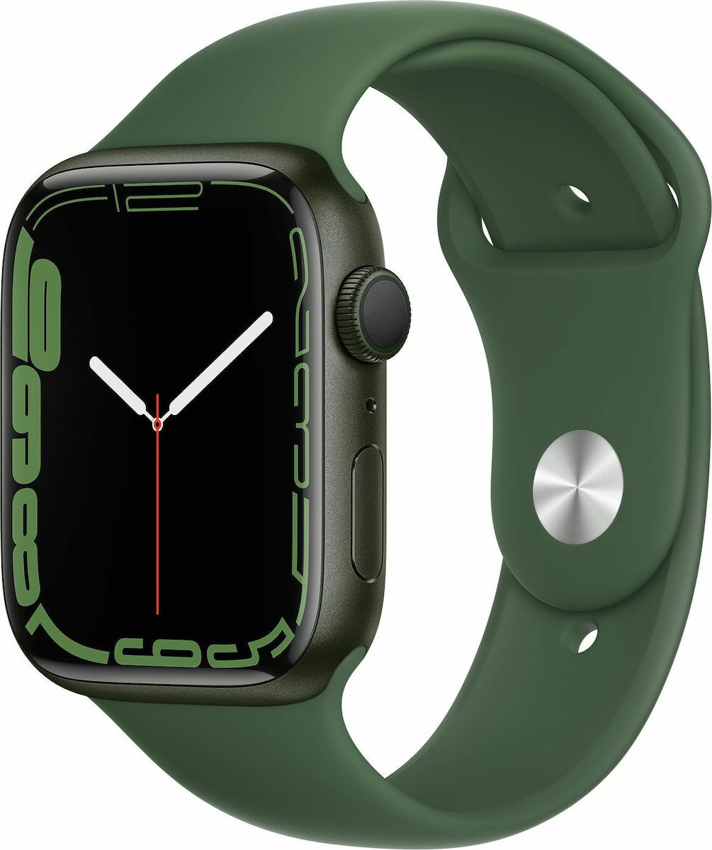 Apple Watch Series 7 GPS 41mm Green Alu Clover with Sport Band US