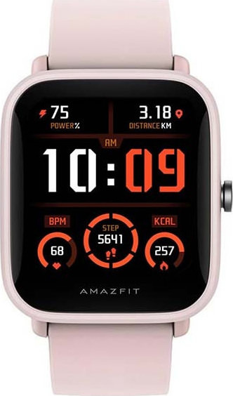 Amazfit Bip U Pro Αδιάβροχο Smartwatch με Παλμογράφο (Ροζ)