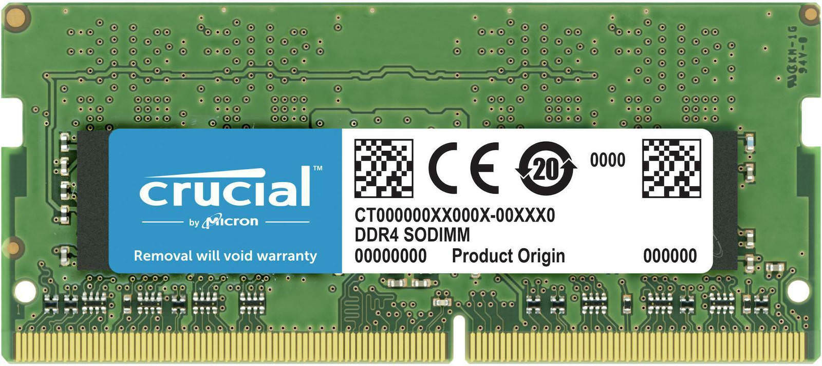 Crucial 8GB SODIMM DDR4 Non ECC CL22 3200MHz (CT8G4SFRA32A)