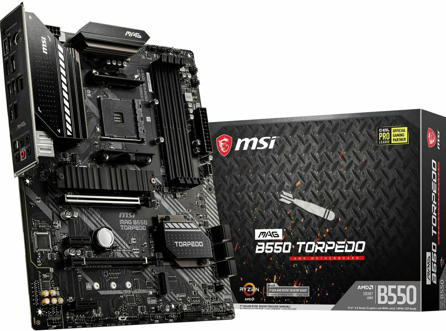 MSI MAG B550 Torpedo Motherboard ATX με AMD AM4 Socket