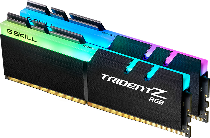 G.Skill TridentZ RGB 16GB Kit (2x8GB) 3600MHz UDIMM DDR4 CL18 1.35V, Black (F4-3600C18D-16GTZR)