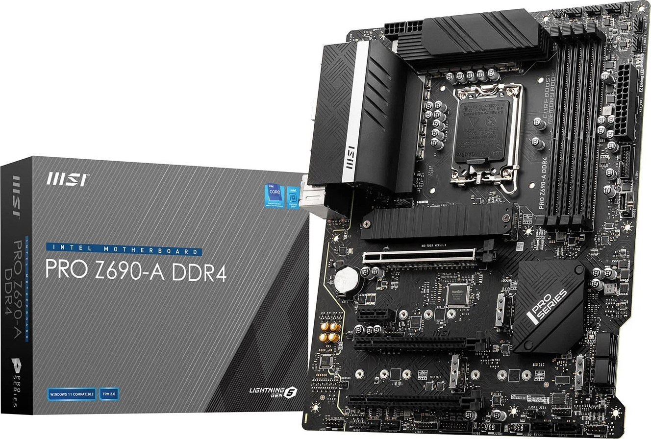 MSI Pro Z690-A DDR4 Motherboard ATX με Intel 1700 Socket (7D25-002R)