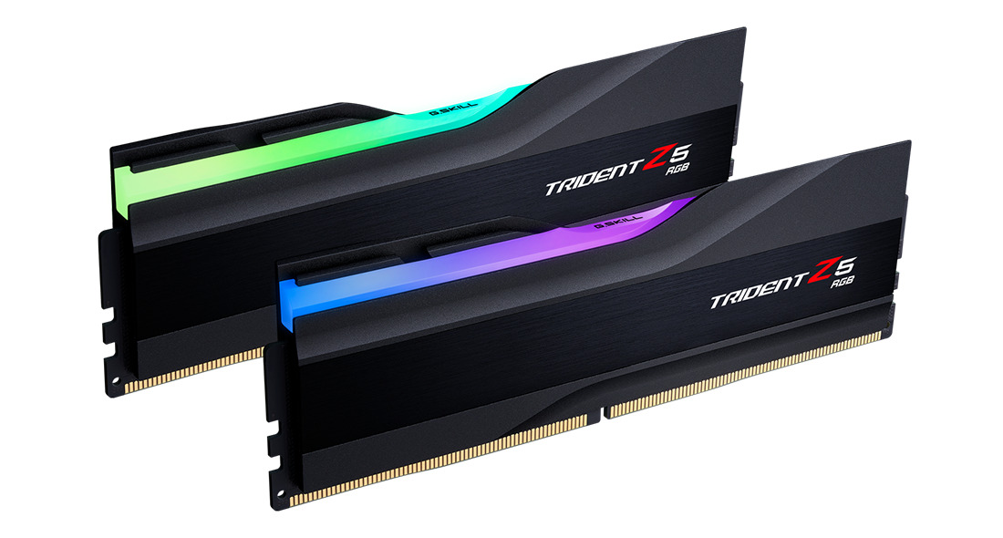 G.Skill Trident Z5 RGB 32GB Kit (2x16GB) 6400MHz UDIMM DDR5 CL32 1.40V, Black (F5-6400J3239G16GX2-TZ5RK)