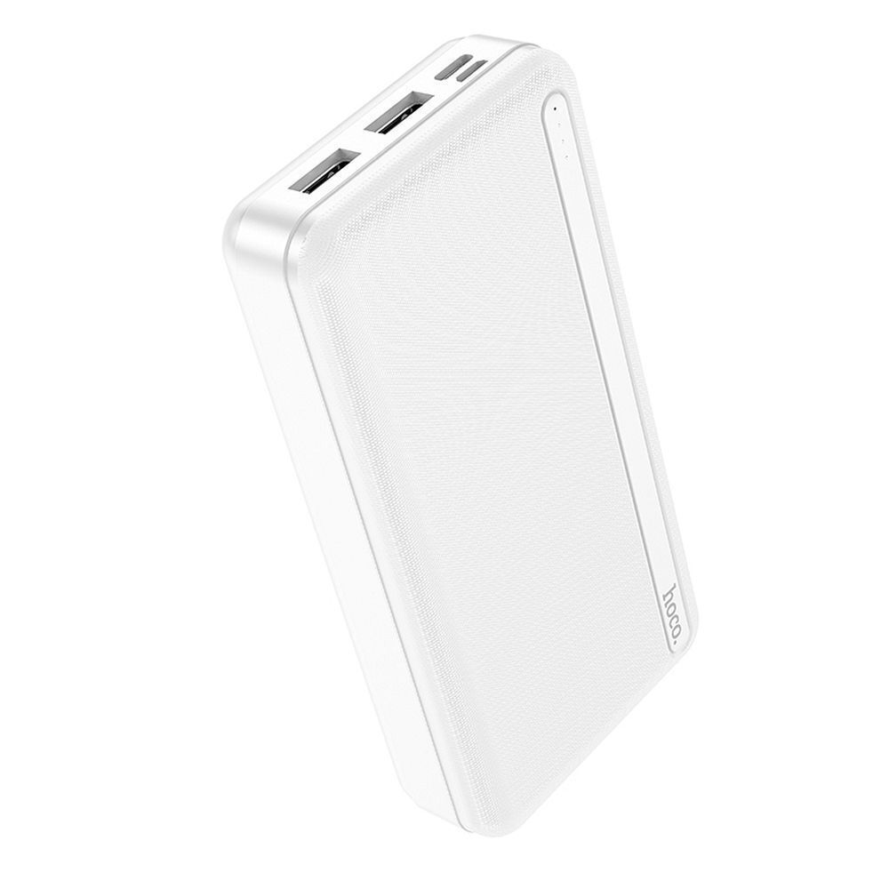 Hoco J91A Power Bank 20000mAh με 2 Θύρες USB-A Λευκό