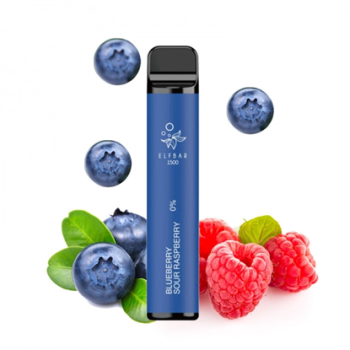 1500 Puffs Blueberry Sour Raspberry 0mg/4.8 - Elf Bar ΗΛΕΚΤΡΟΝΙΚΟΣ ΝΑΡΓΙΛΕΣ ΜΙΑΣ ΧΡΗΣΗΣ